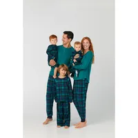 Little Kid's 2-Piece Plaid Pyjama Set