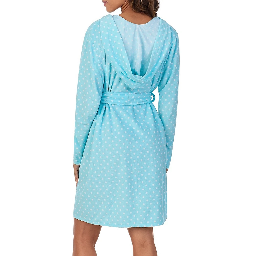 Hooded Short Wrap Robe