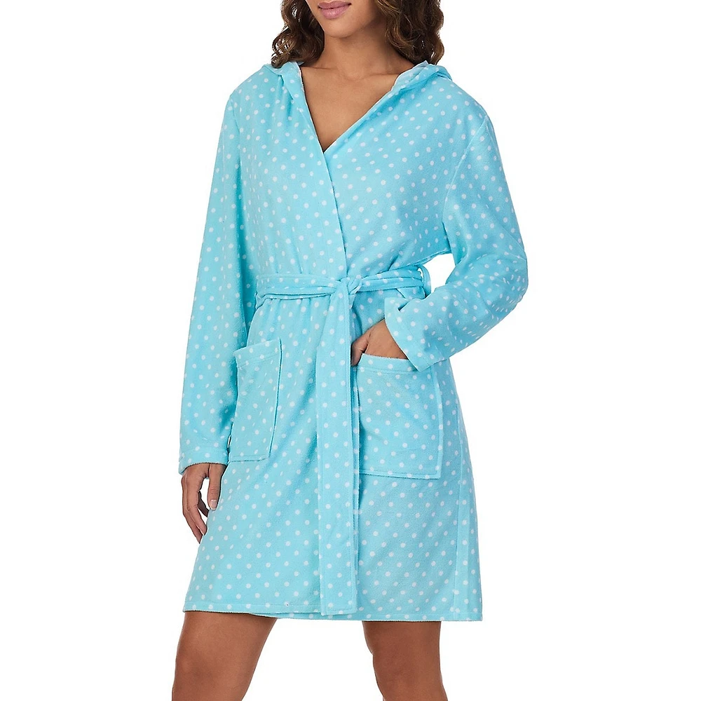 Hooded Short Wrap Robe