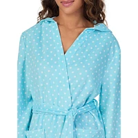 Hooded Short Wrap Robe