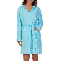 Hooded Short Wrap Robe