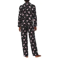 Dark Floral 2-Piece Pyjama Set