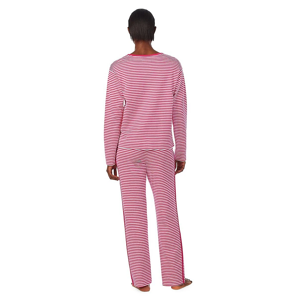 2-Piece Long-Sleeve Crewneck Pyjama Set