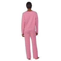 2-Piece Long-Sleeve Crewneck Pyjama Set
