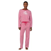 2-Piece Long-Sleeve Crewneck Pyjama Set