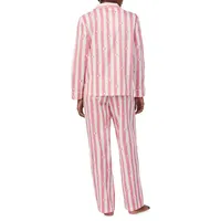 Monogram Heart Striped 2-Piece Pyjama Set