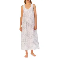 Floral Cotton Lawn Ballet Nightgown