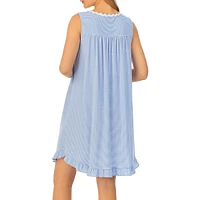 Daisy-Chain Lace & Striped Nightgown