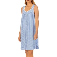 Daisy-Chain Lace & Striped Nightgown