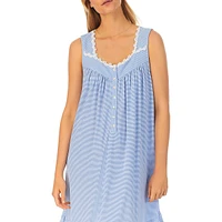 Daisy-Chain Lace & Striped Nightgown