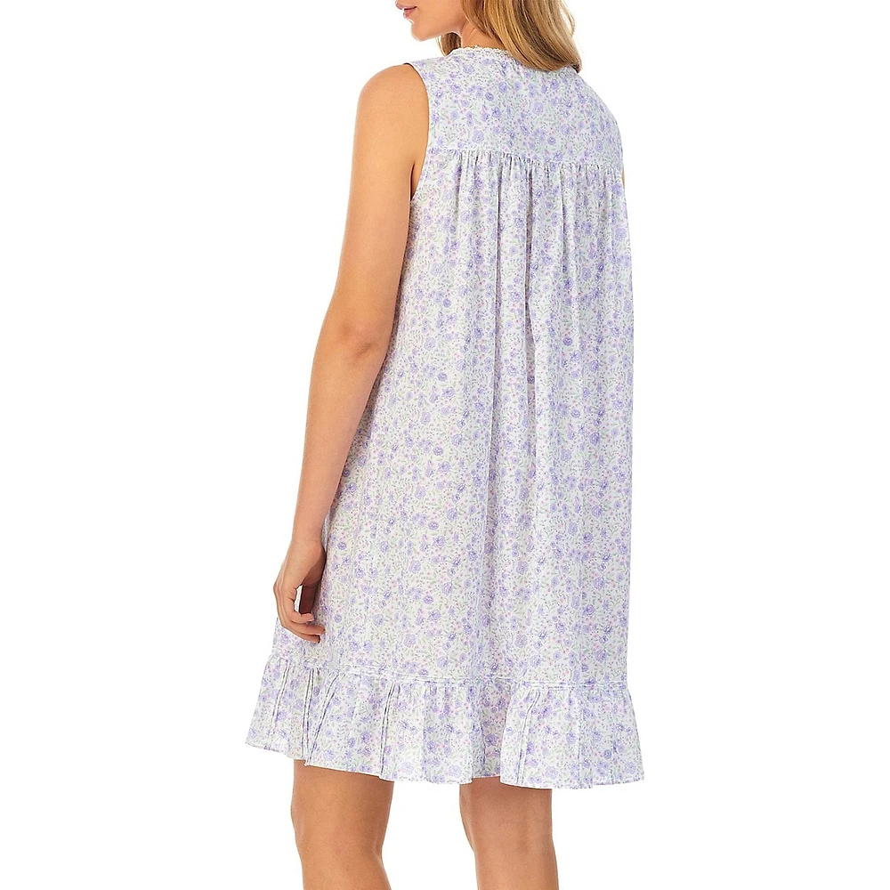 Cotton Lawn Floral Nightgown