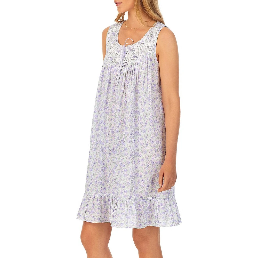 Cotton Lawn Floral Nightgown