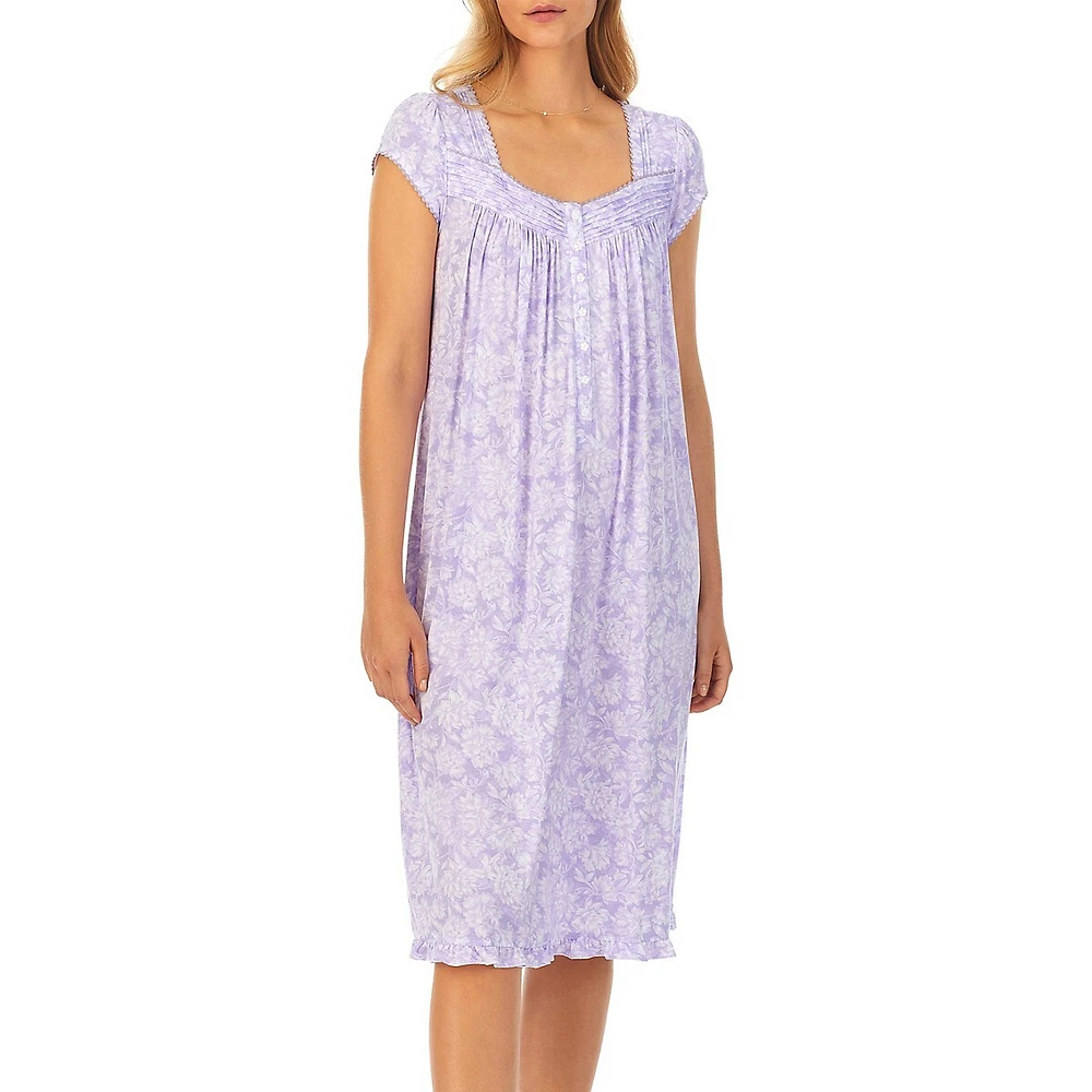 Waltz Floral Jersey Nightgown