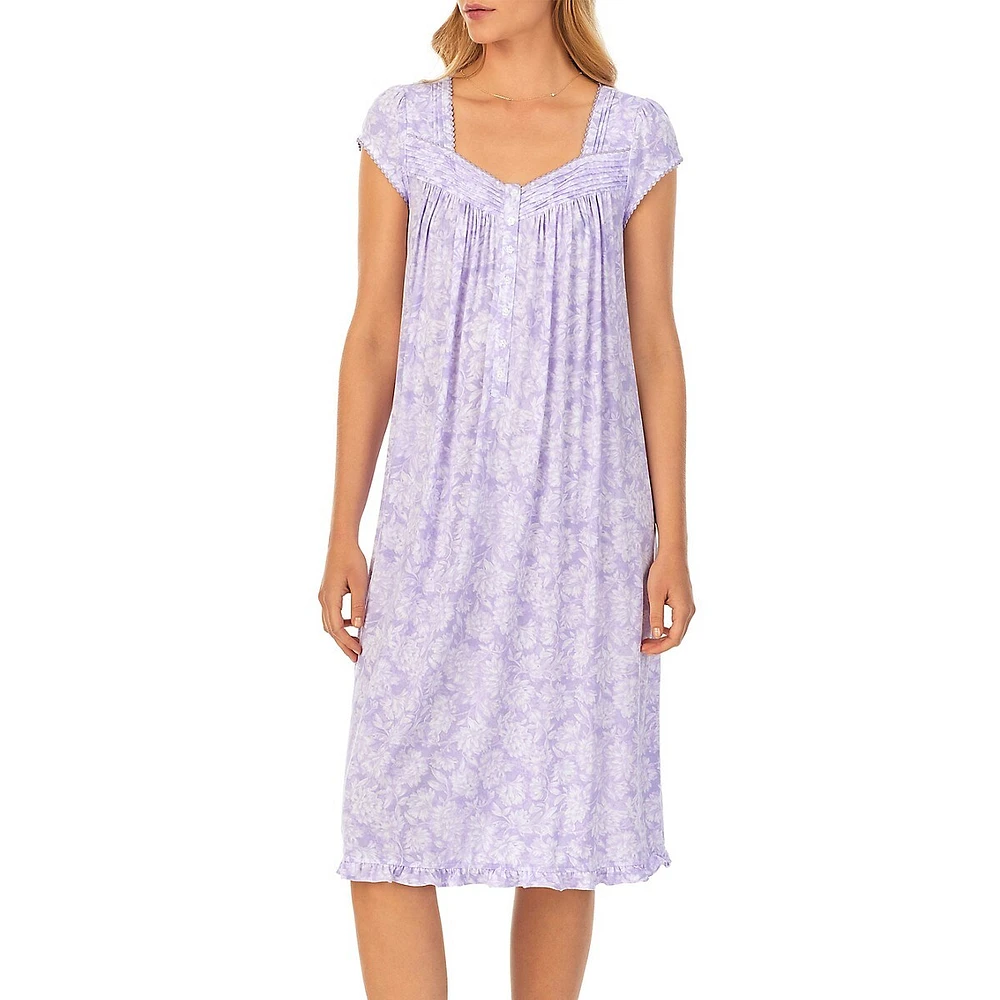 Waltz Floral Jersey Nightgown