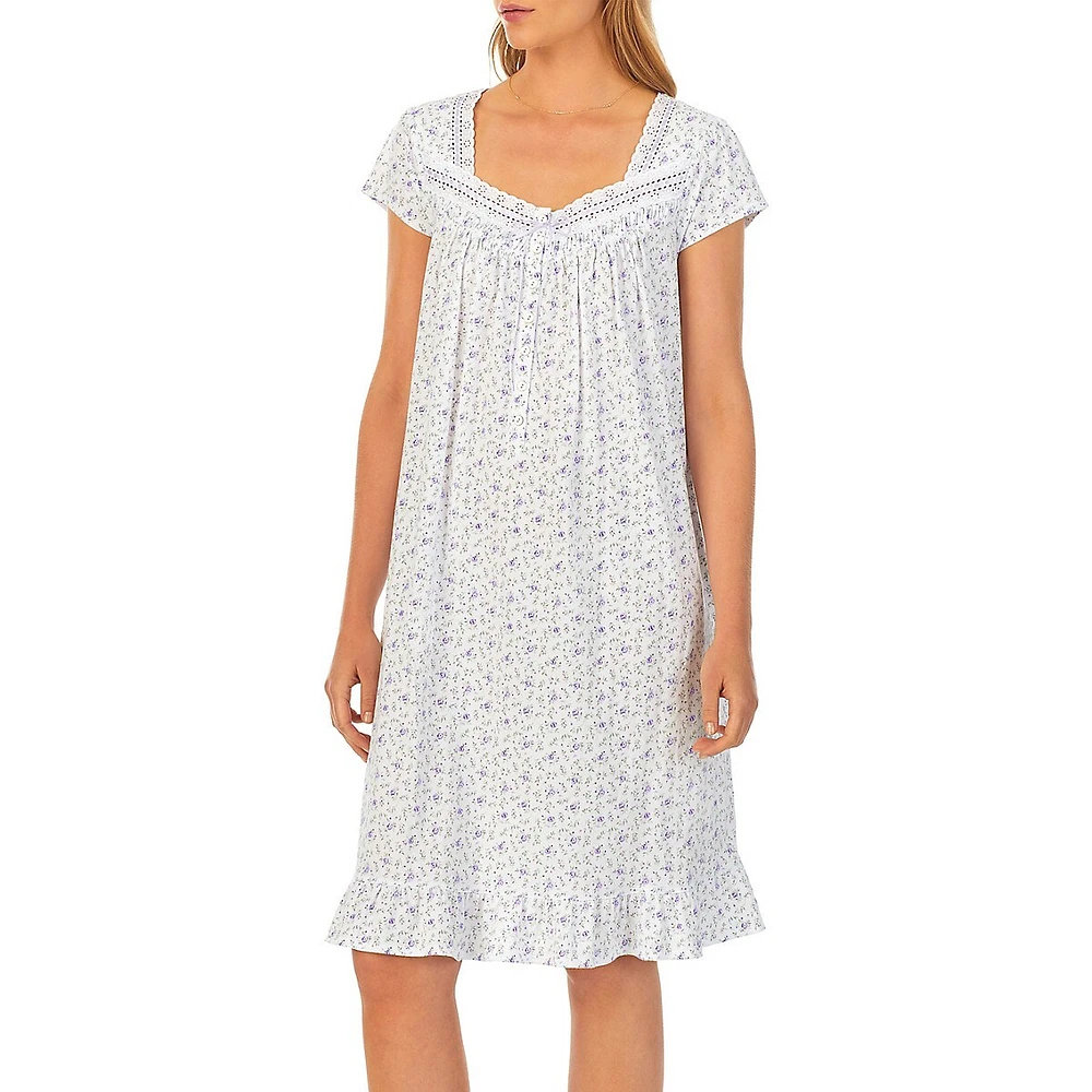 Floral Cotton Jersey Nightgown