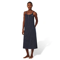 Chemise de nuit ballet à pois et doubles bretelles
