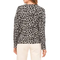 Elegant Leopard-Printed Cozy Top