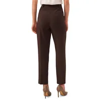 Wide-Waistband Straight Leg Pants