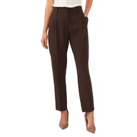 Wide-Waistband Straight Leg Pants