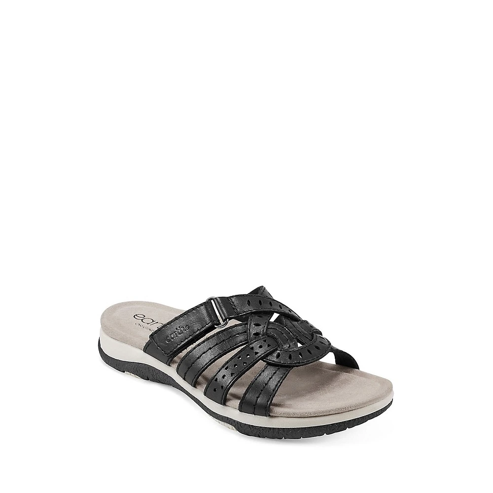 Sassoni Leather Casual Sport Slide Sandals