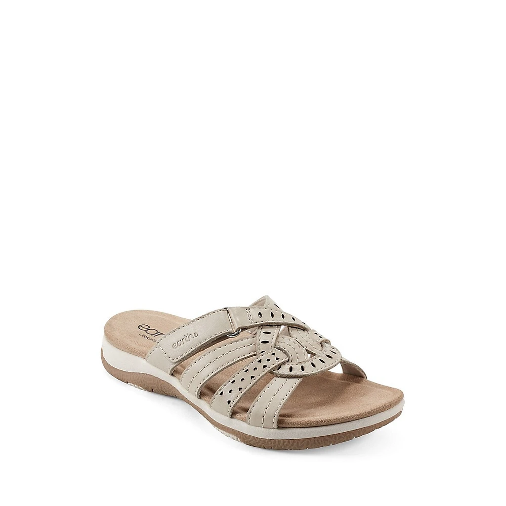 Sassoni Leather Casual Sport Slide Sandals