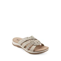Sassoni Leather Casual Sport Slide Sandals