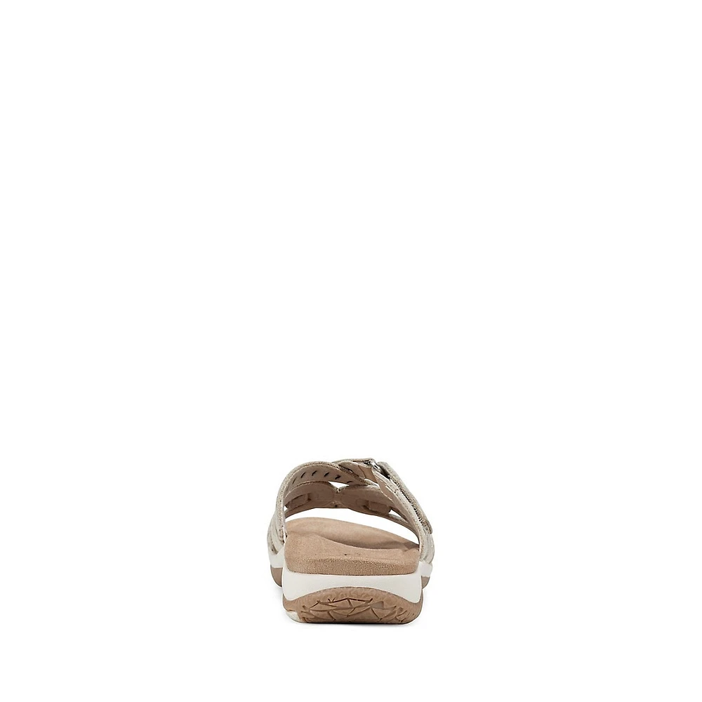 Sassoni Leather Casual Sport Slide Sandals