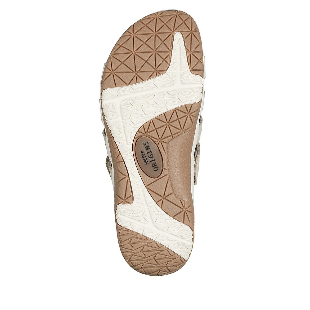 Sassoni Leather Casual Sport Slide Sandals