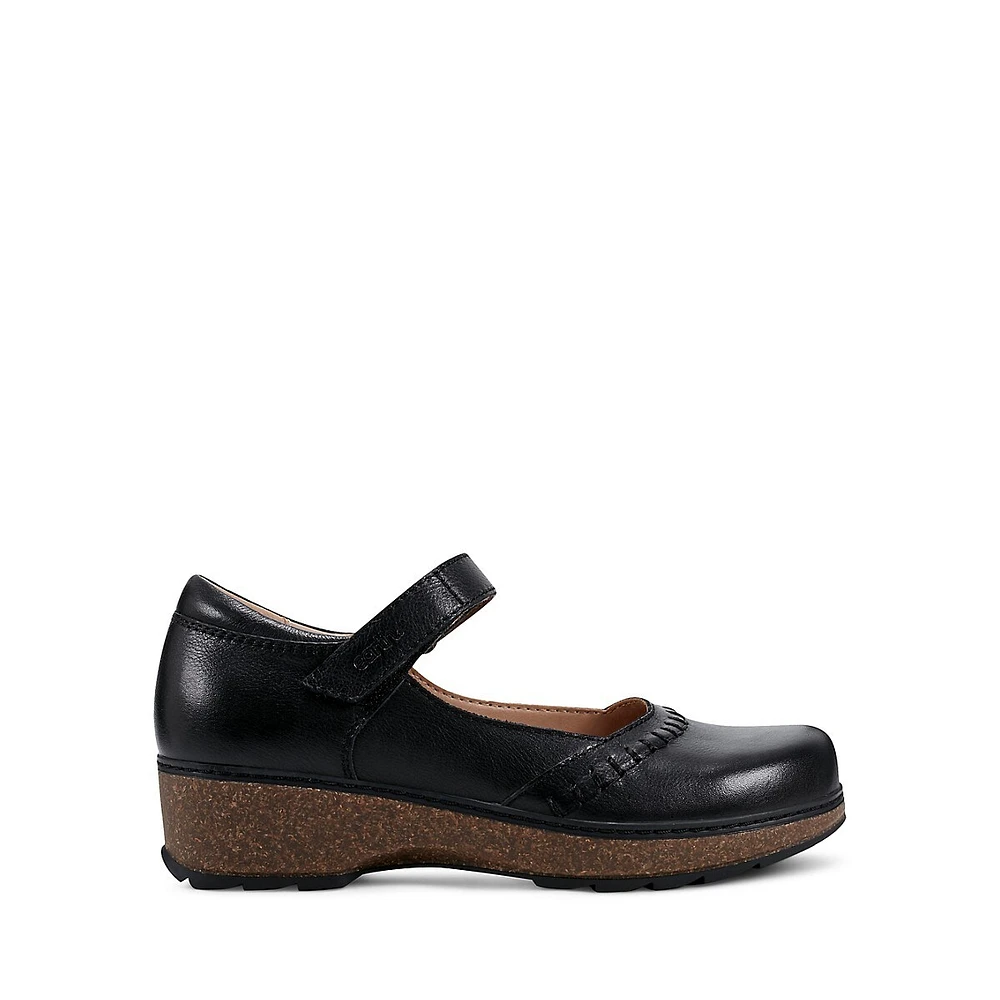 Kalece Leather Mary-Jane Shoes