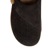 Erinn Cutout Leather Clogs