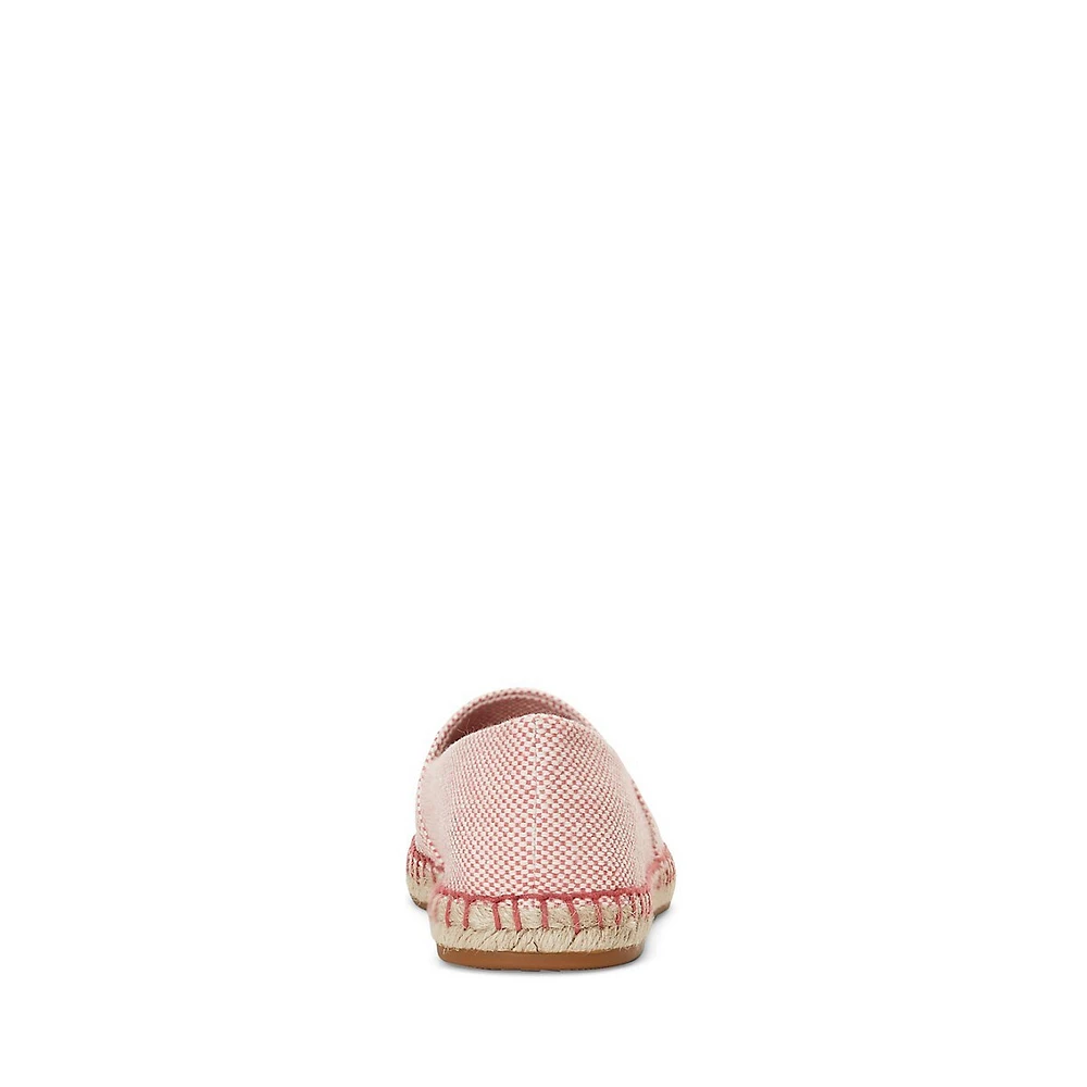 Cameryn III Canvas & Leather Espadrille Flats