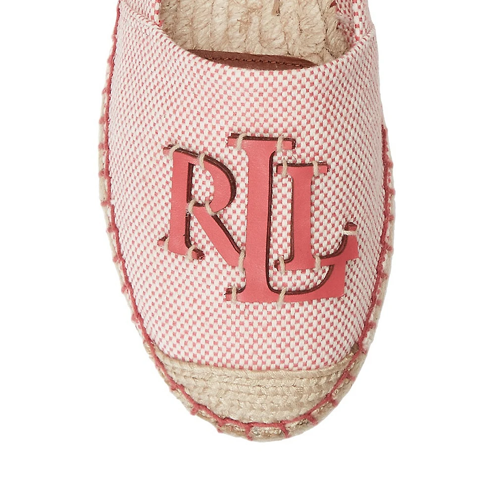 Cameryn III Canvas & Leather Espadrille Flats