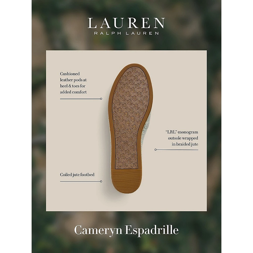 Cameryn III Canvas & Leather Espadrille Flats