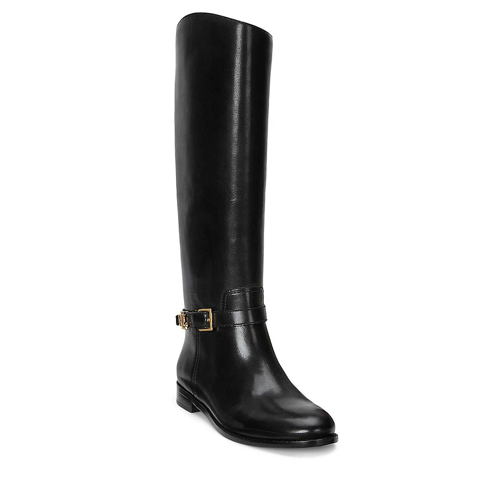 Brooke Leather Knee-High Riding Boots