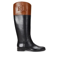 Justine Leather Knee-High Riding Boots