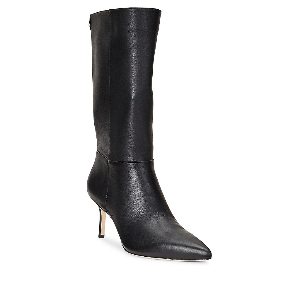 Leannah Leather Mid-Calf Boots