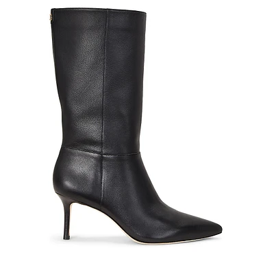 Leannah Leather Mid-Calf Boots