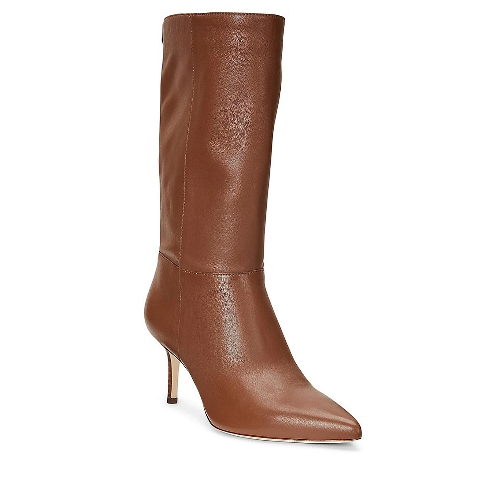 Leannah Leather Mid-Calf Boots