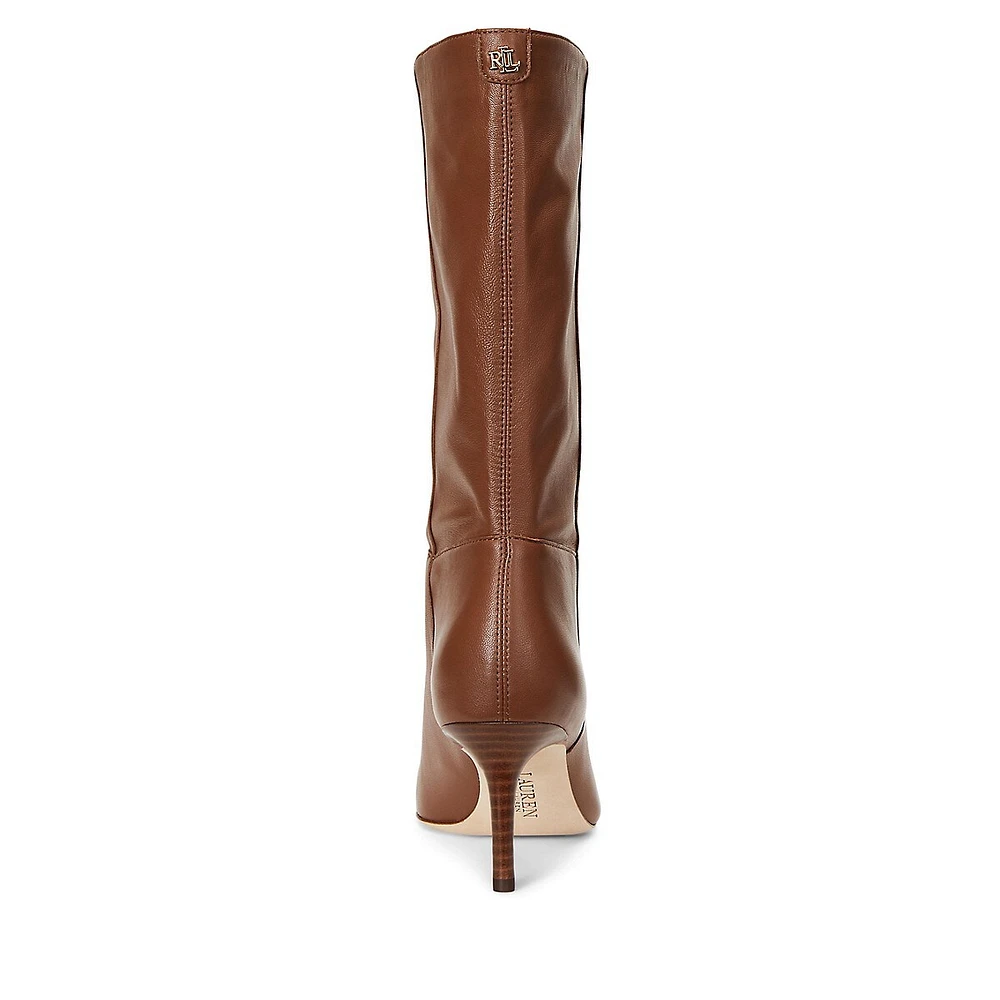 Leannah Leather Mid-Calf Boots