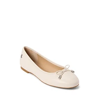 Jayna Leather Ballerina Flats