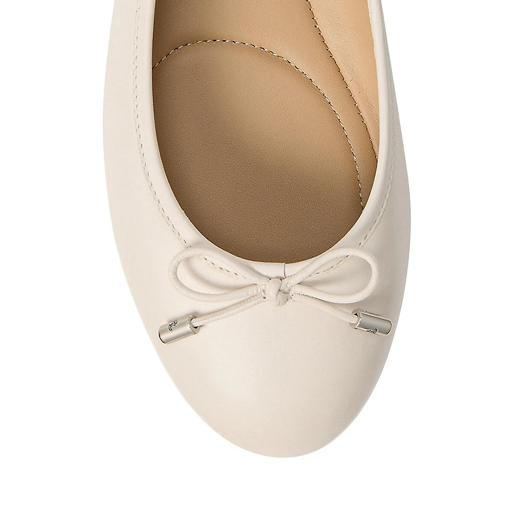 Jayna Leather Ballerina Flats