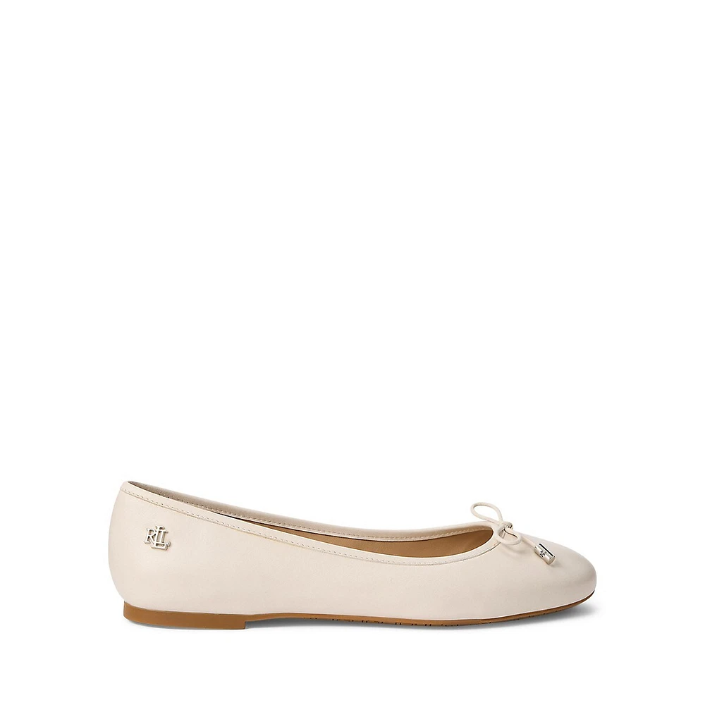 Jayna Leather Ballerina Flats