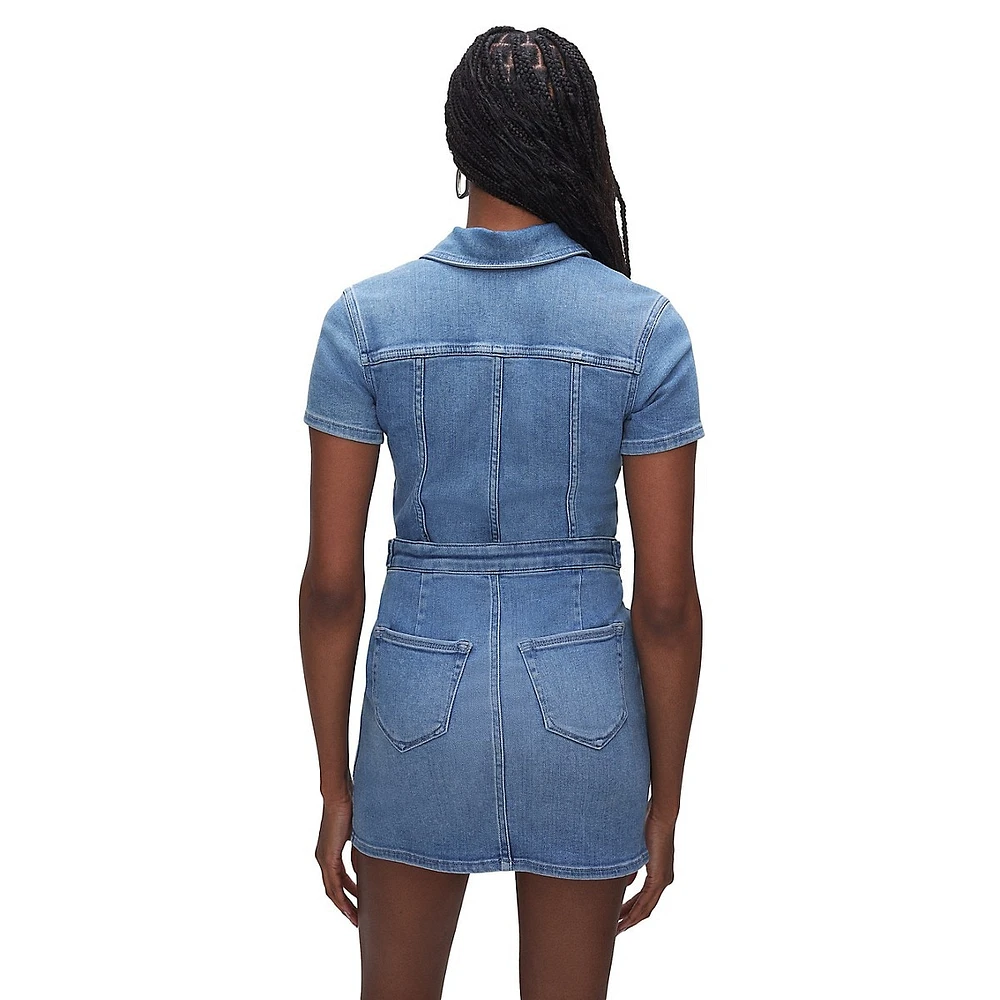 Fit For Success Denim Mini Dress