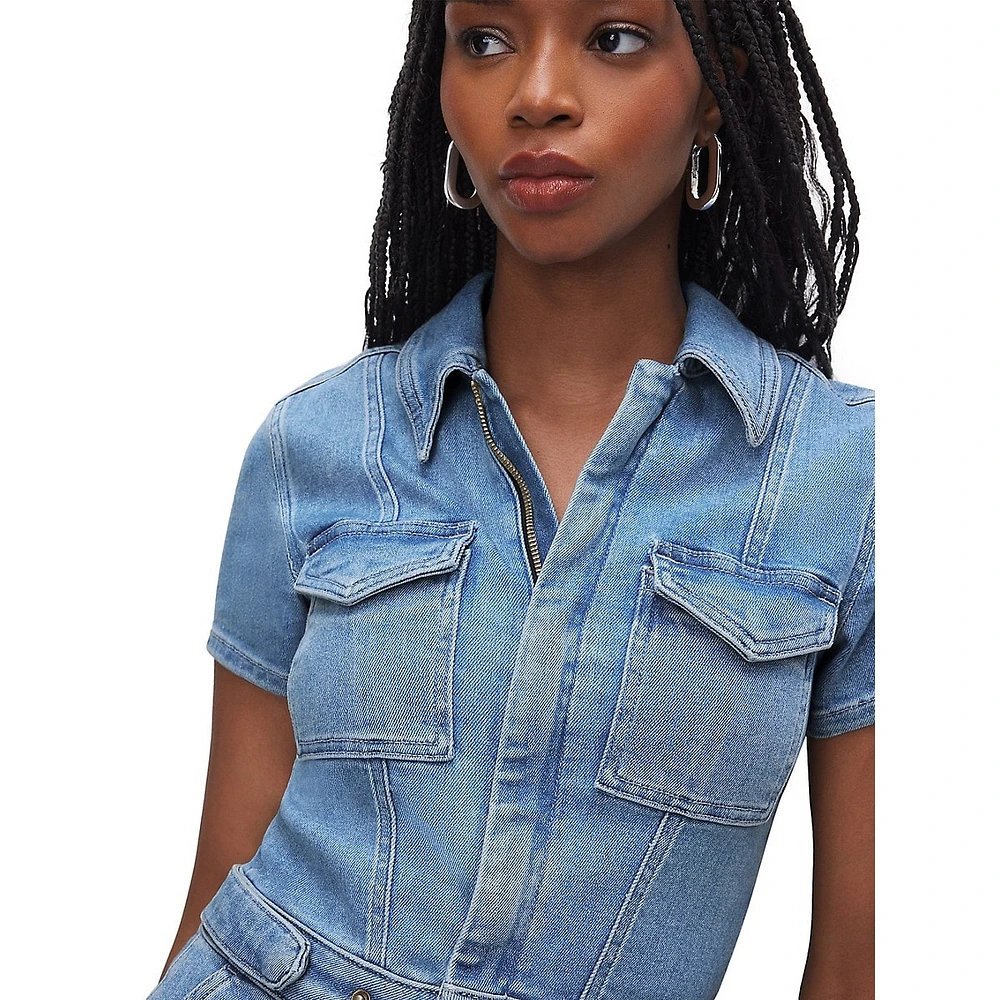 Fit For Success Denim Mini Dress