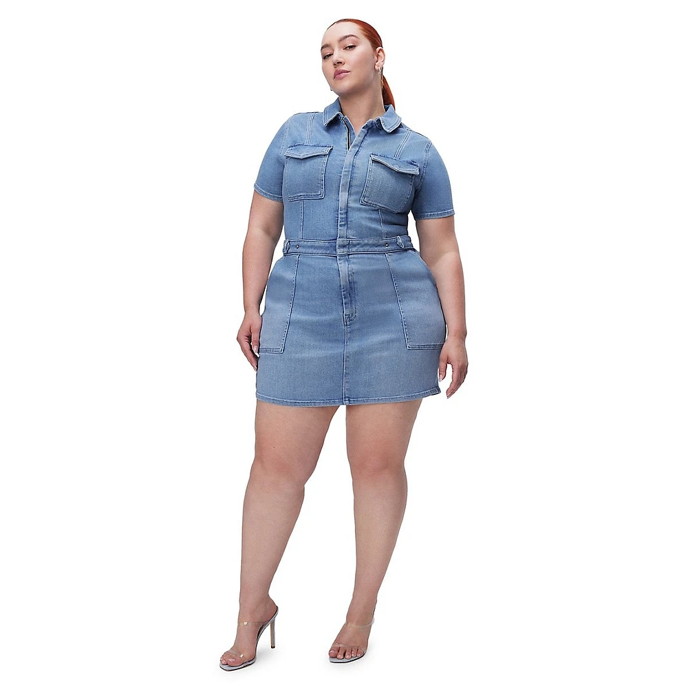 Fit For Success Denim Mini Dress