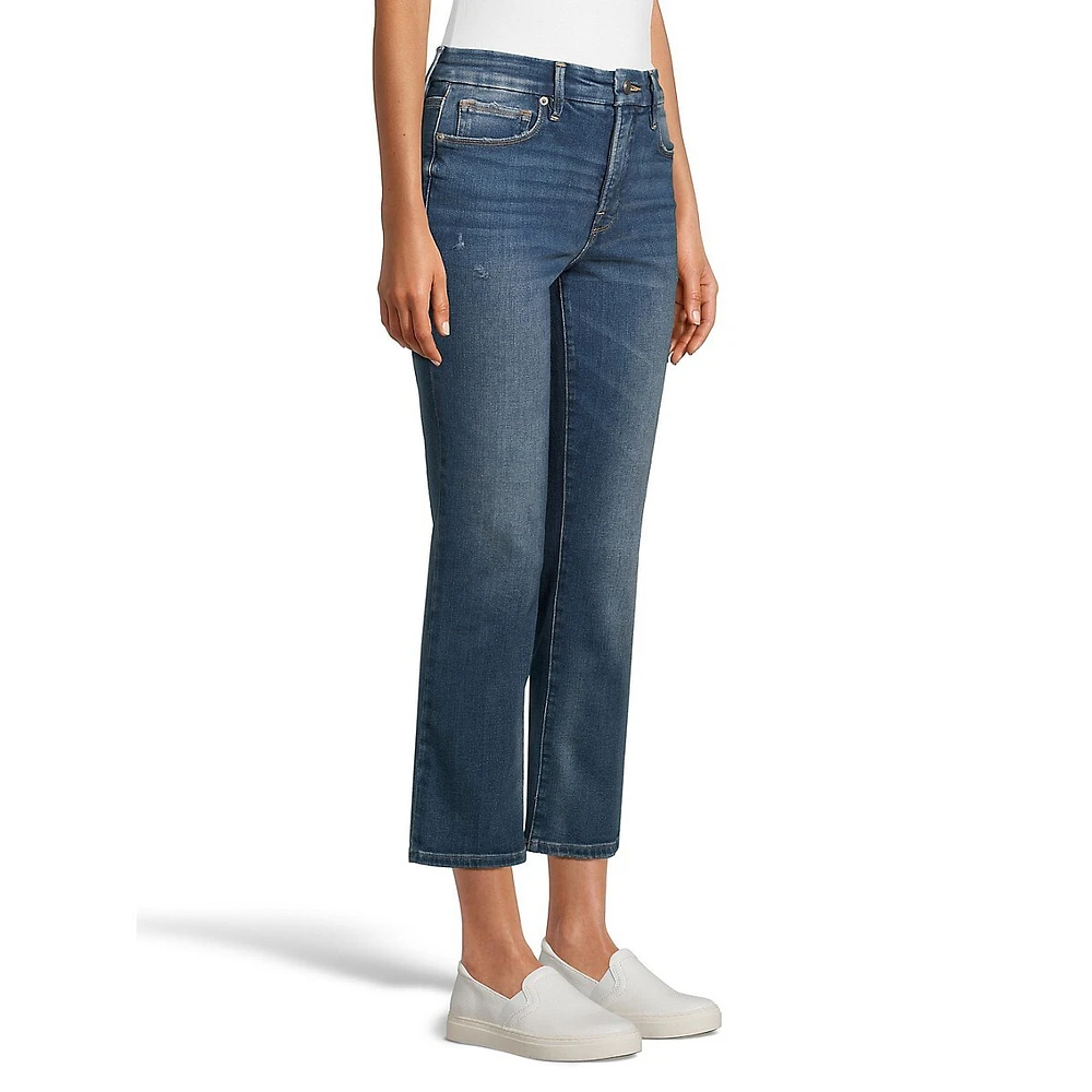 Good Straight Cropped Jeans