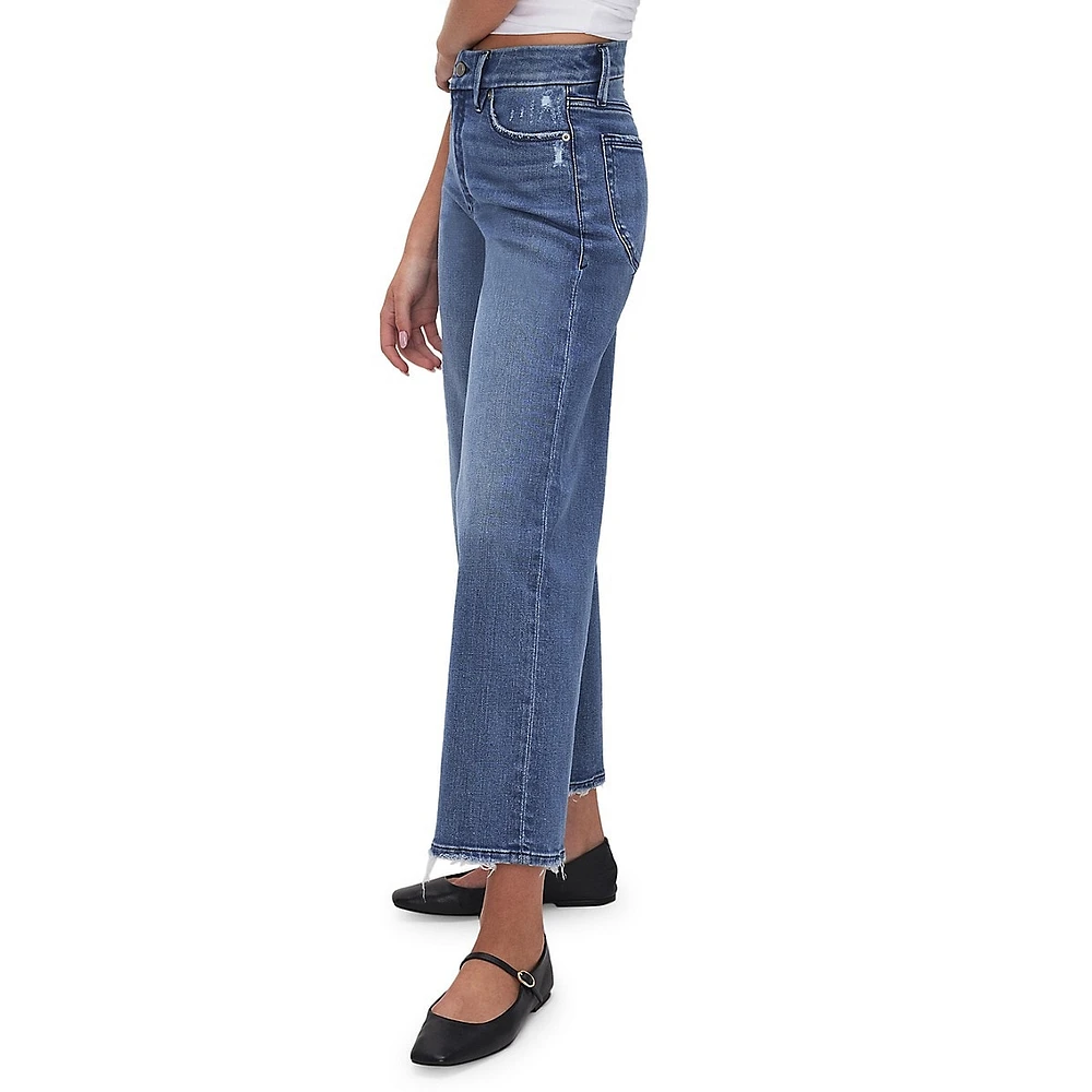 Good Waist Palazzo Crop Jeans