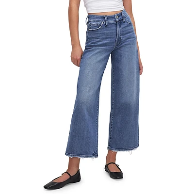 Good Waist Palazzo Crop Jeans