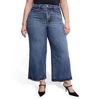 Soft-Tech Good Waist Palazzo Crop Jeans