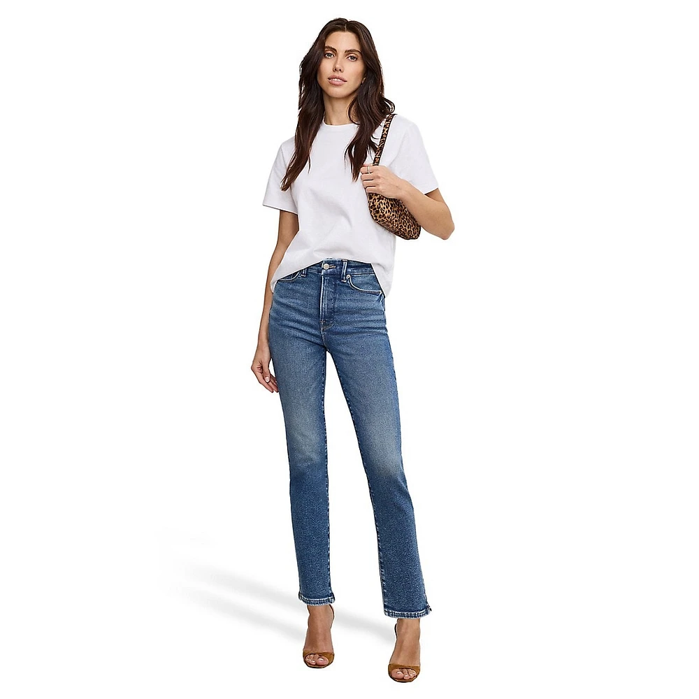Good Classic High-Rise Slim Straight Jeans